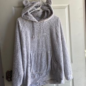Hollister fluffy hoodie